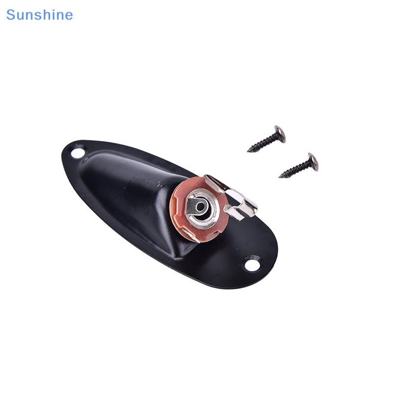 Ổ Cắm Đầu Ra Màu Đen Kèm Ốc Vít Cho Đàn Guitar Fender Strat