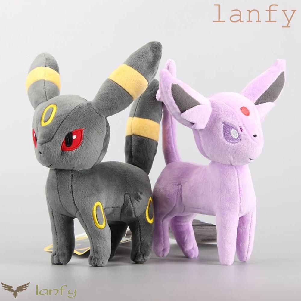 LANFY Đồ chơi nhồi bông Mềm Hình Espeon Flareon Jolteon Vaporeon Glaceon