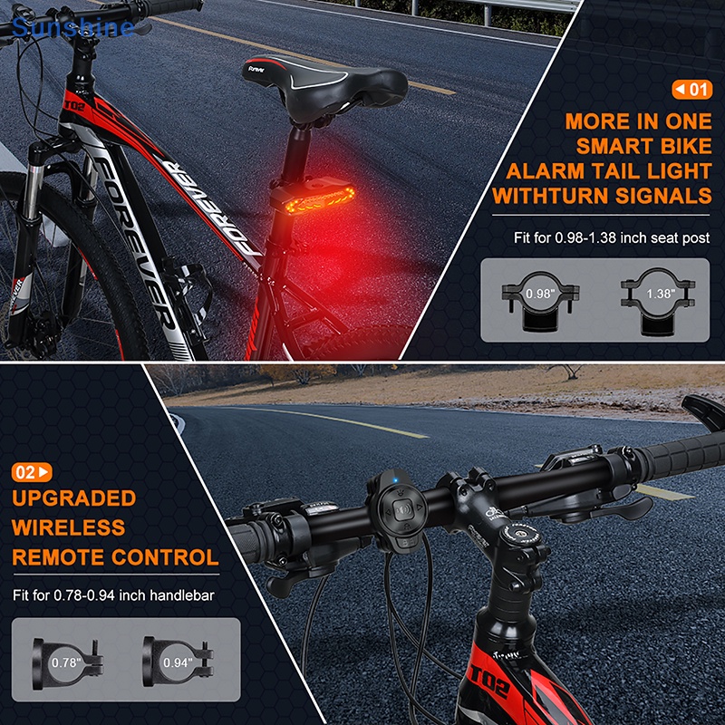 Đèn Xi Nhan Báo Động Chống Thấm Nước Có Thể Sạc Lại Cho Xe Đạp