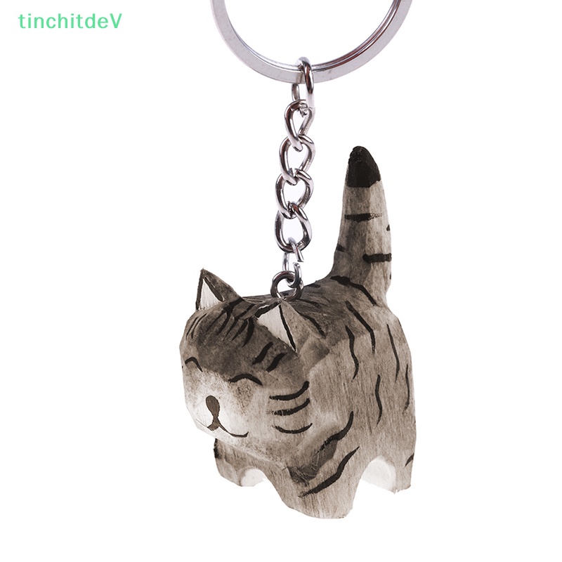 [TinchitdeV] Móc Khóa Khắc Hình Bàn Tay Mèo Bằng Gỗ Dễ Thương