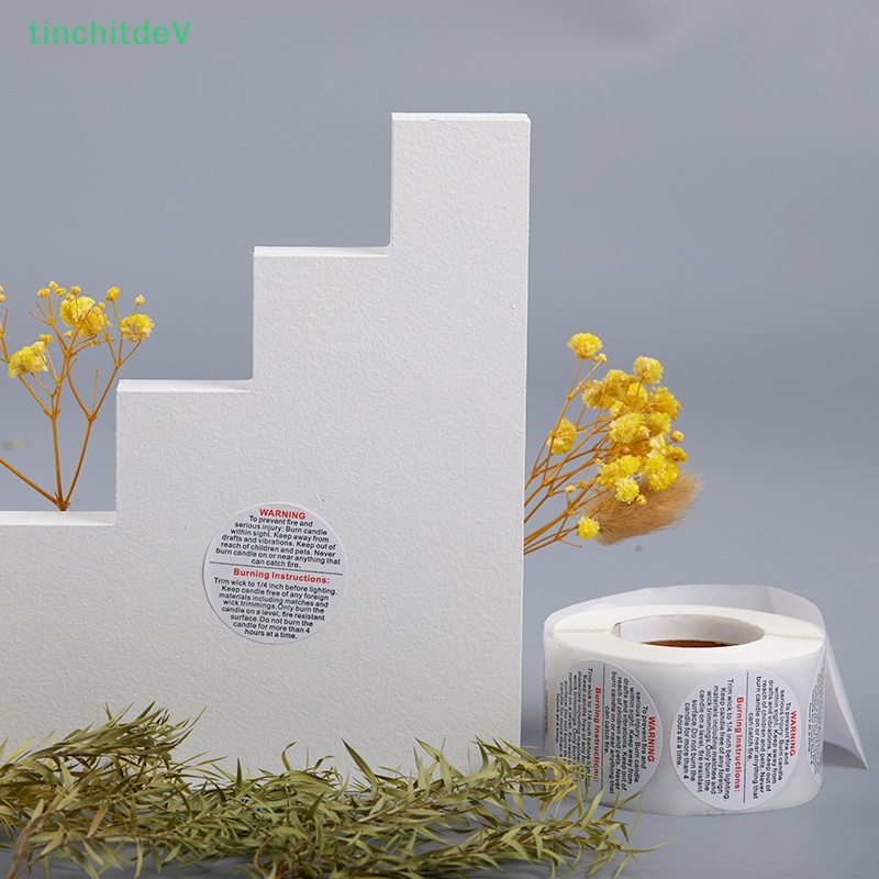 [TinchitdeV] 500 Nhãn Dán Cảnh Báo / Cuộn Lọ 3.8cm [Mới]