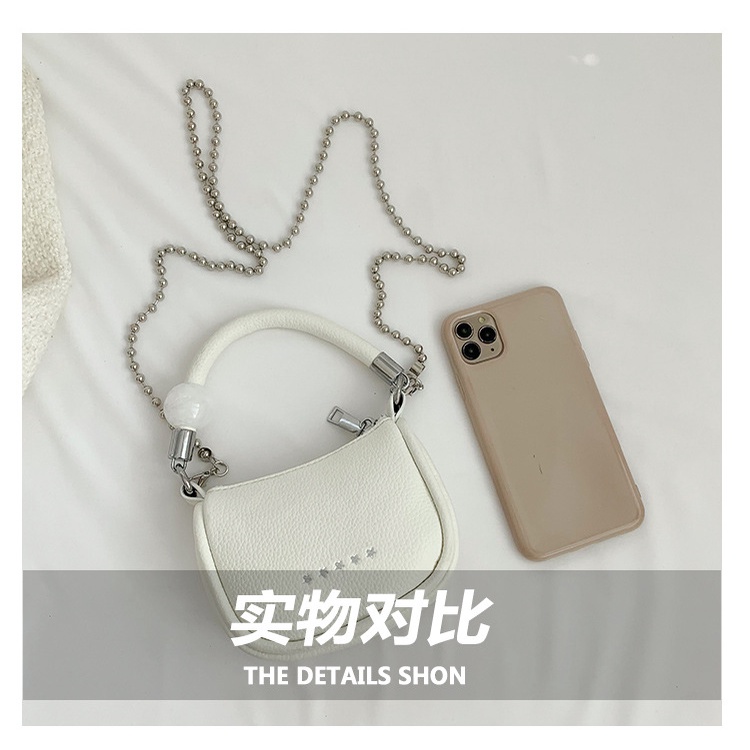 Túi Đeo Chéo Mini Phối Dây Đeo Sợi Xích Thời Trang Sang Trọng Cho Nữ