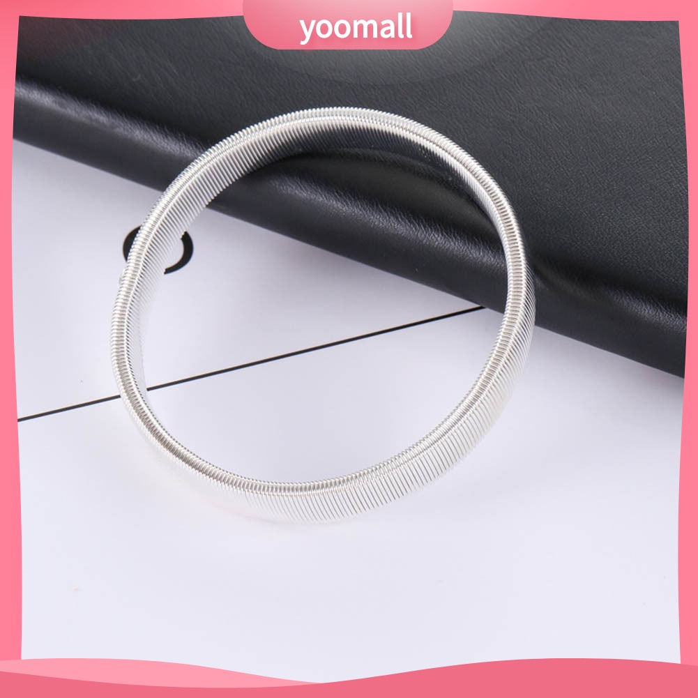 Vòng Đeo Tay Kim Loại Đàn Hồi Đơn Giản Cho Nam Giới