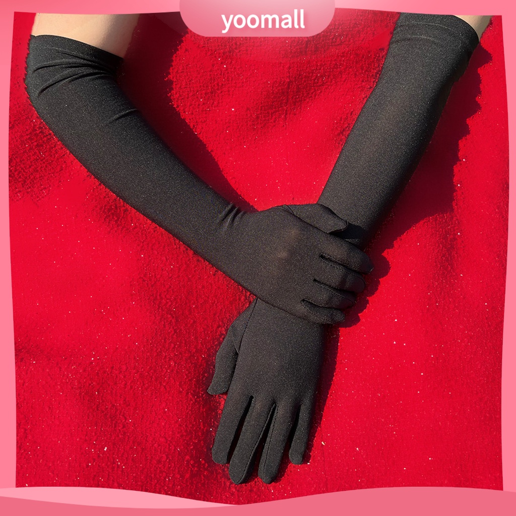 1 Đôi Găng Tay Dài Siêu Mềm Mại Thân Thiện Với Da Chống Phai Màu Dùng Để Hóa Trang / Khiêu Vũ / Quán Bar / Tiệc Tùng