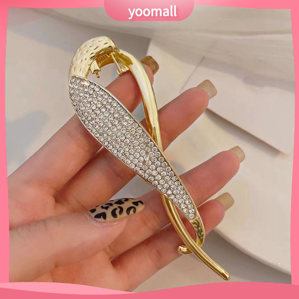 Kẹp Tóc Hình Chữ S Đính Ngọc Trai Giả Mạ Vàng Chống Trượt Cho Nữ