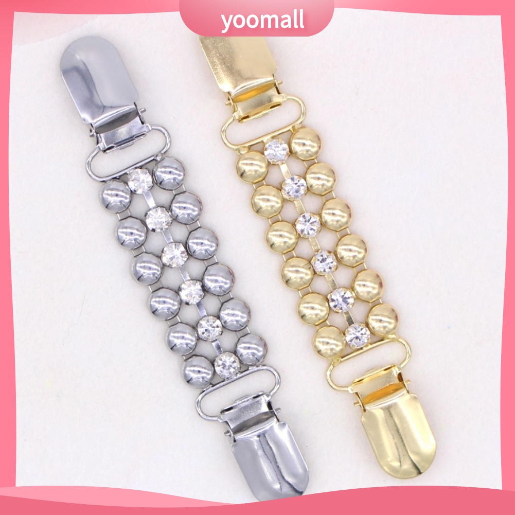 [YM] Kẹp Cài Áo Khoác Cardigan Sweater Không Nút Trang Trí Chuỗi Xích Kim Cương Giả Trang Trí Cho Nữ