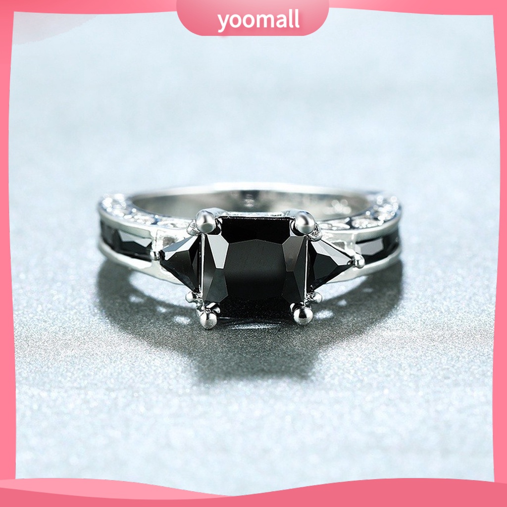 Nhẫn Nữ Đính Đá Zircon Phong Cách Âu Mỹ Cổ Điển