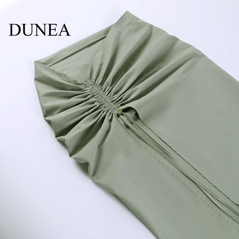 Chân Váy Rút Dây Xếp Li Màu Sắc Thời Trang Cho Nữ