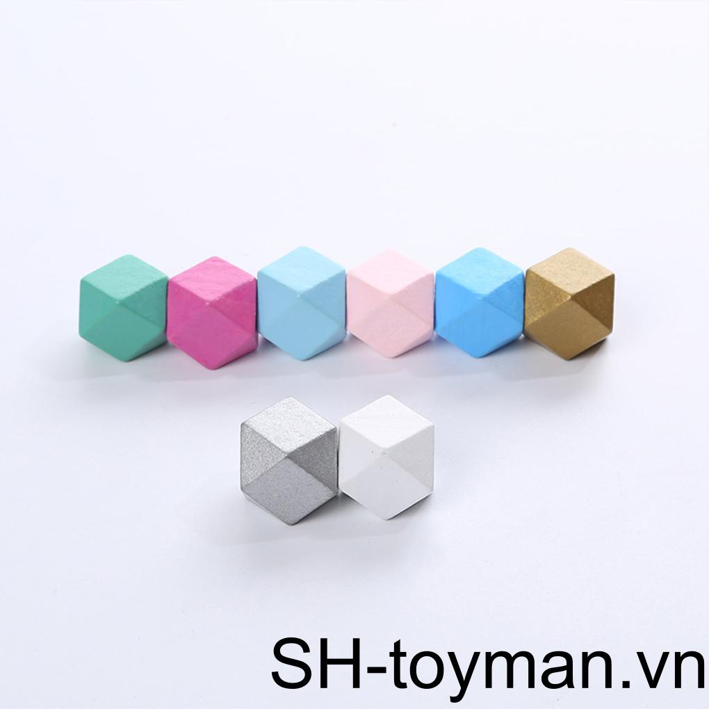 Bộ 20 Hạt Silicone Tự Nhiên Nhiều Màu Sắc Dùng Làm Vòng Cổ Và Núm Vú Giả Cho Bé Mọc Răng