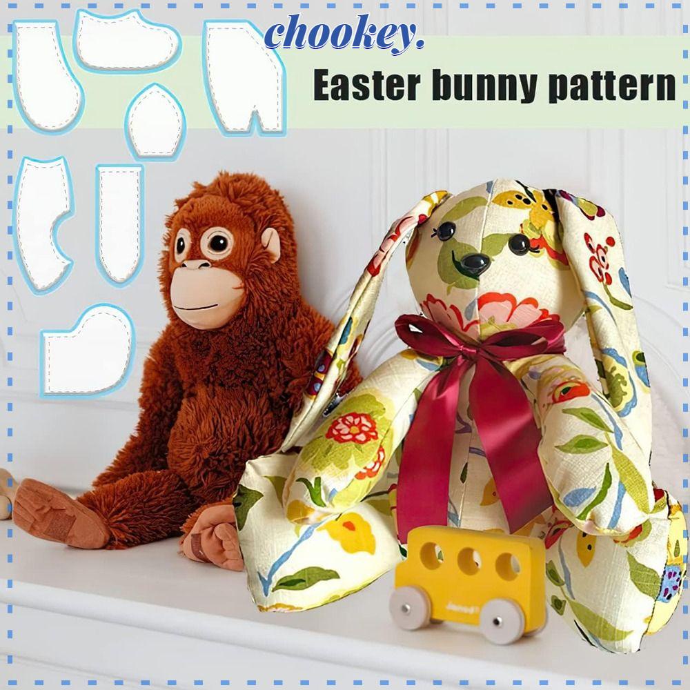 CHOOKEY Bộ Thước May Vá Thủ Công Hình Chú Thỏ Dễ Thương Siêu Bền Tiện Dụng