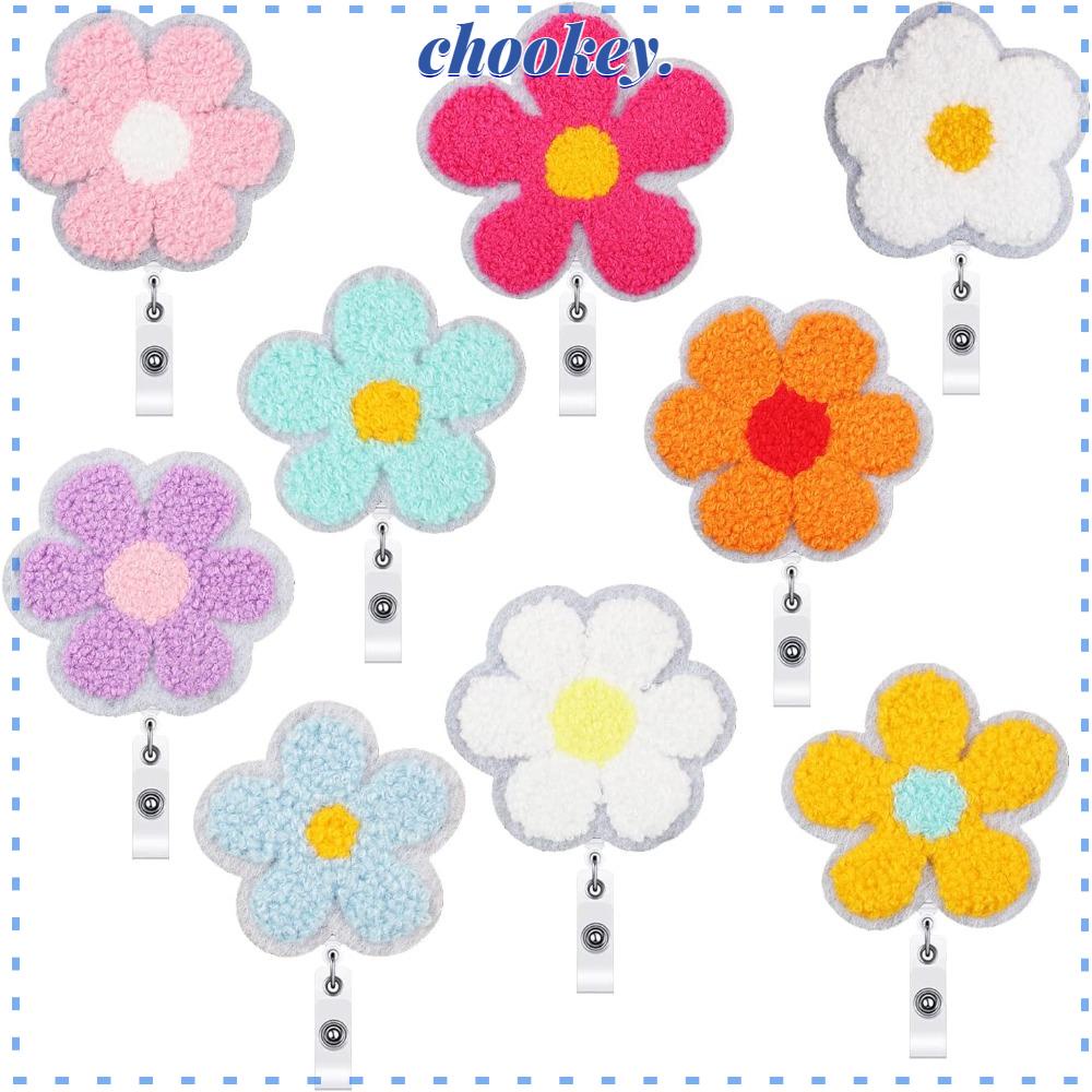 CHOOKEY Set 9 Huy Hiệu Thêu Hoa Nhiều Màu Sắc Có Thể Thu Gọn Cho Văn Phòng