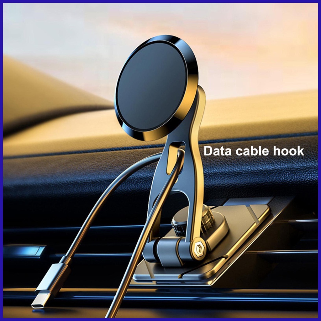 Giá Đỡ Điện Thoại Hít Nam Châm Có Thể Điều Chỉnh Góc 720 Độ Cho Xe Hơi
