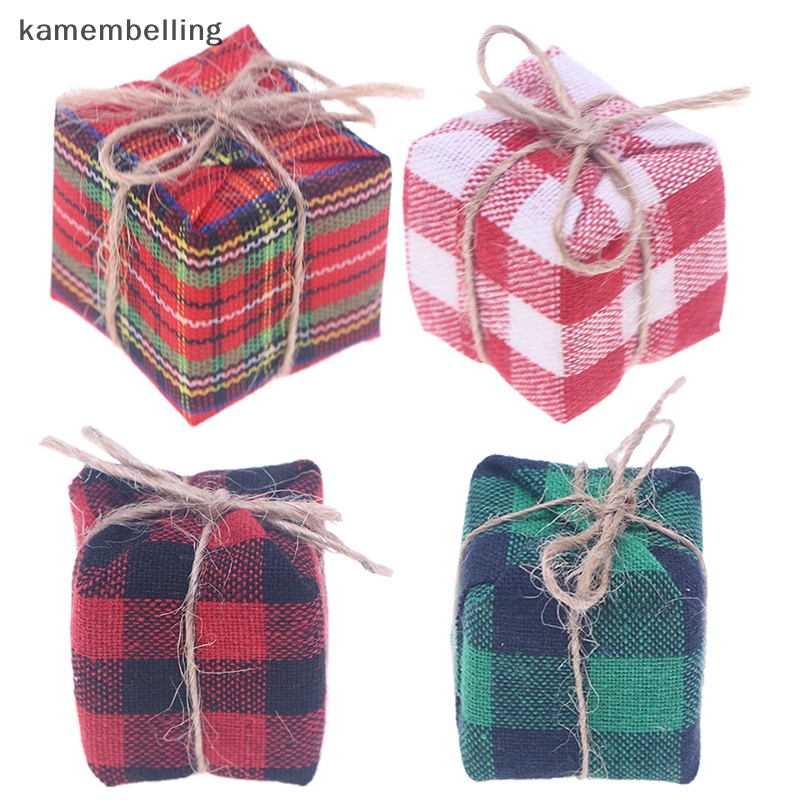 Set 5 Hộp Quà Mini Trang Trí Giáng Sinh Cho Nhà Búp Bê