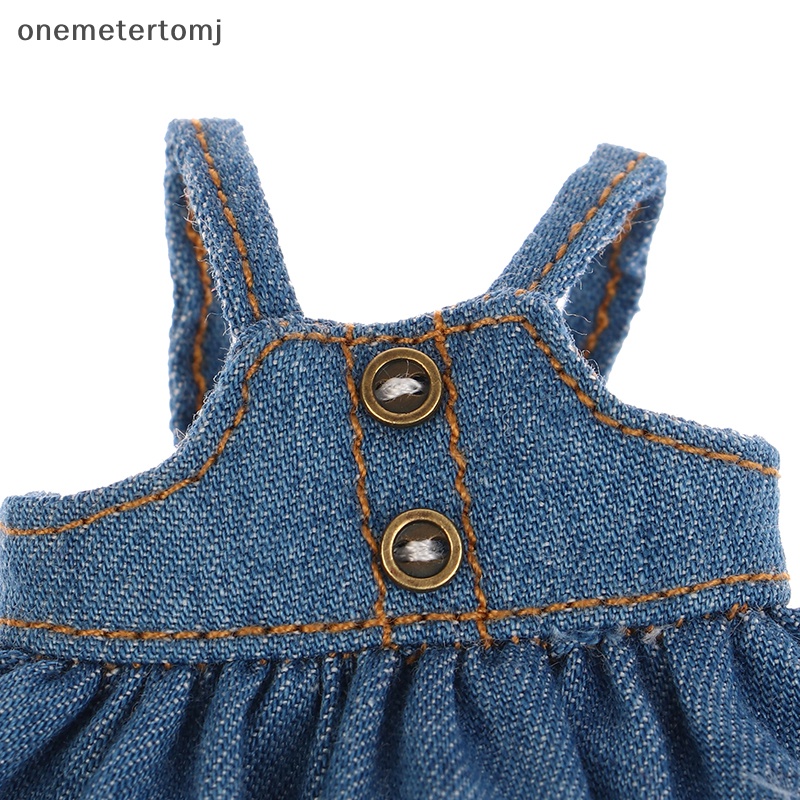 Đầm Yếm Denim Xinh Xắn Cho Búp Bê Tỉ Lệ 1 / 12