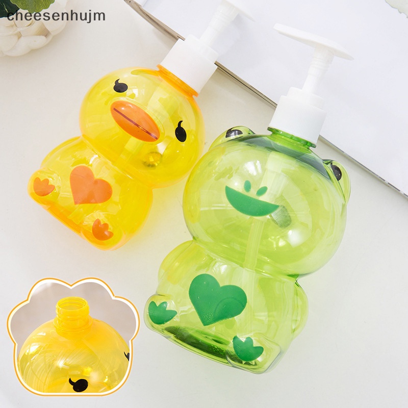 Bình Đựng Xà Phòng Dạng Bơm 250ml Thiết Kế Hình Động Vật / Ếch / Vịt Dễ Thương
