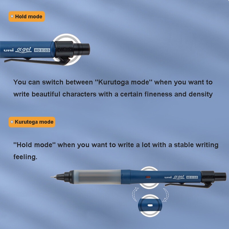 Bút Chì Bấm Uni M5-1009GG Alpha-Gel Tự Động 0.3 0.5 Mm