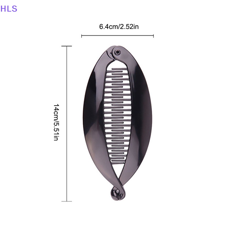 Kẹp Tóc Xoắn Bằng Nhựa Màu Trơn Đơn Giản Cho Nữ