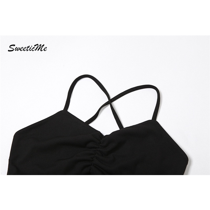 Đầm Hở Lưng Dáng Ôm Màu Trơn Thời Trang Mới 2023 Dành Cho Bạn Nữ