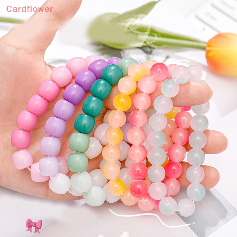 < Cardflower > Vòng Tay Chuỗi Hạt Pha Lê Màu Gradient Nhẹ Nhàng Làm Quà Tặng Cho Nữ
