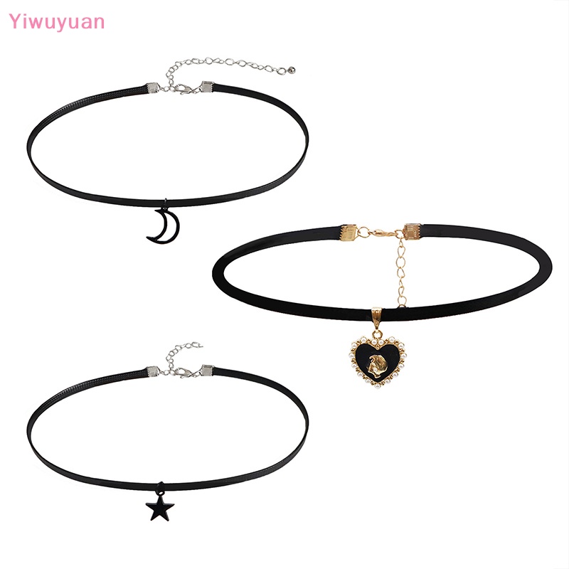 Vòng Cổ Choker Da PU Màu Đen Phong Cách Gothic Cho Nữ Mới