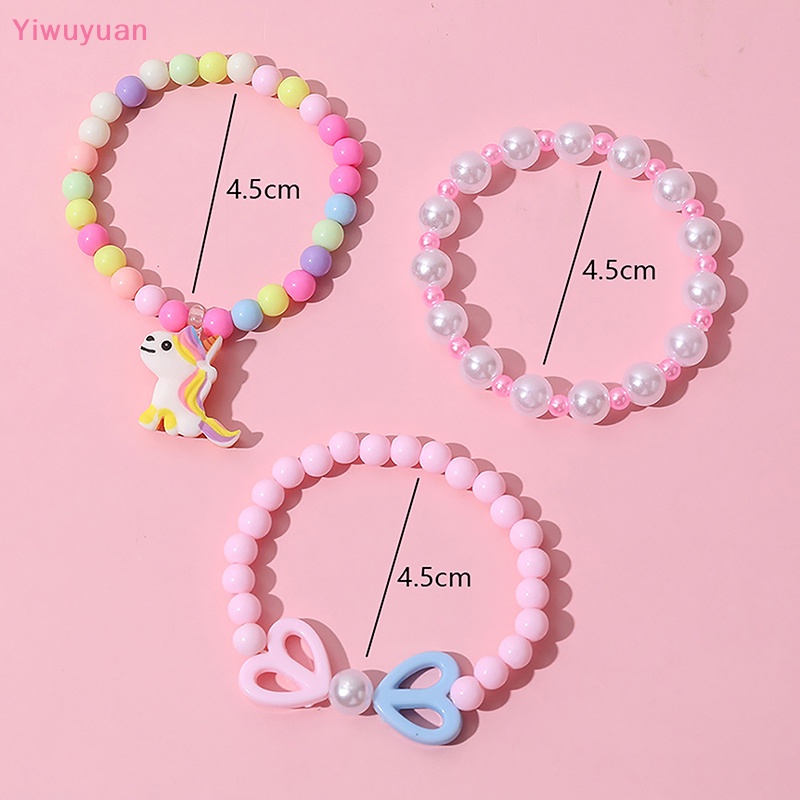 (MớI) Bộ 3 VòNg Tay ChuỗI HạT NhiềU MàU Cho Bé