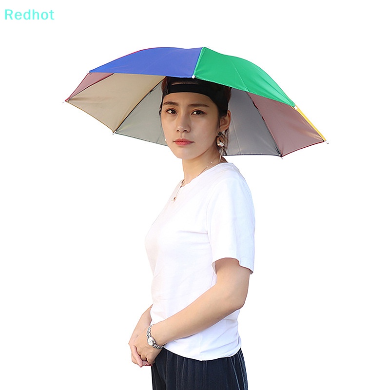 &lt; Redhot &gt; Mũ Dù Che Nắng Chống Thấm Nước Có Thể Điều Chỉnh Nhỏ Gọn Dùng Khi Đi Câu Cá / Cắm Trại Ngoài Trời