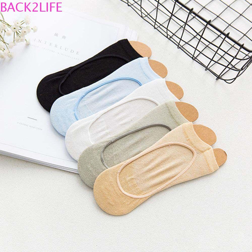 BACK2LIFE Đôi Vớ Cotton Hở Ngón Mềm Mại Thoải Mái Cho Nữ
