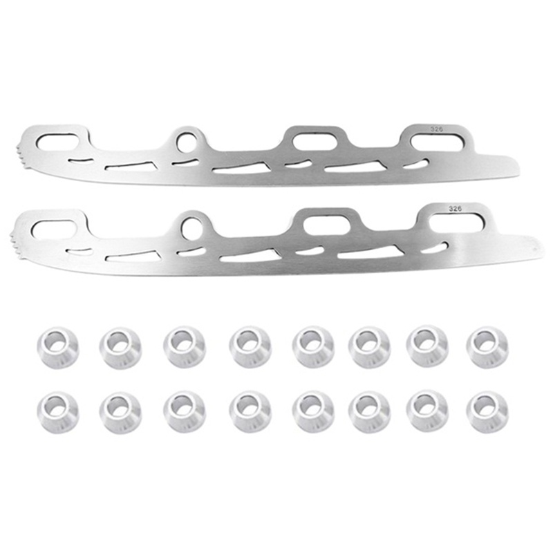 Lưỡi trượt băng nội tuyến lưỡi trượt tuyết khúc côn cầu trên băng có răng cho trẻ em người lớn giày trượt patin 326mm