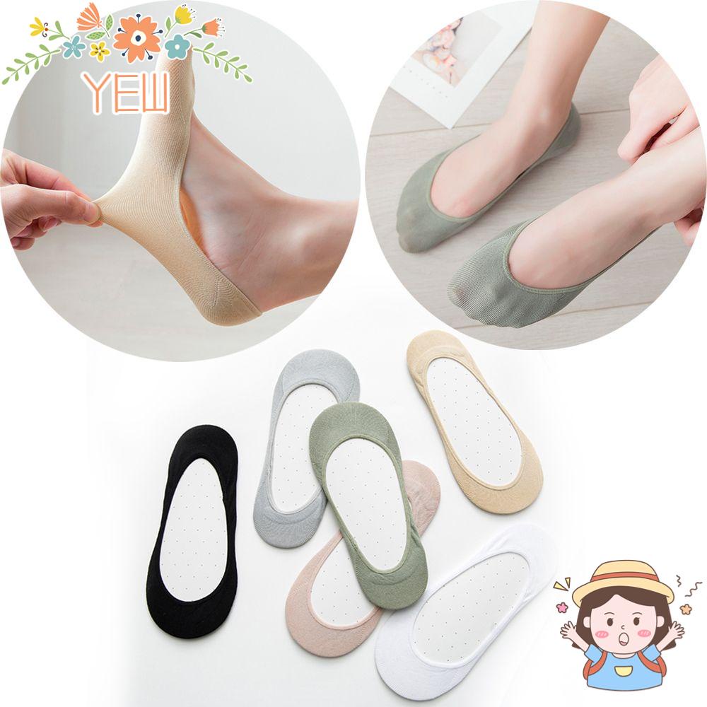 Vớ Thuyền Hấp Thụ Mồ Hôi Chống Trượt Bằng Silicon Thời Trang