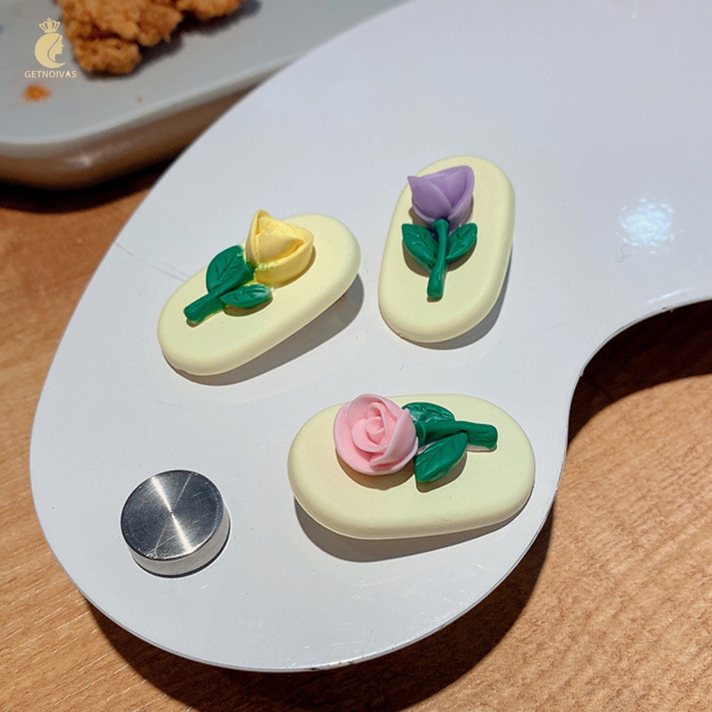 GETNOIVAS Kẹp Tóc Mái Vịt Chống Trượt Họa Tiết Hoạt Hình Dễ Thương