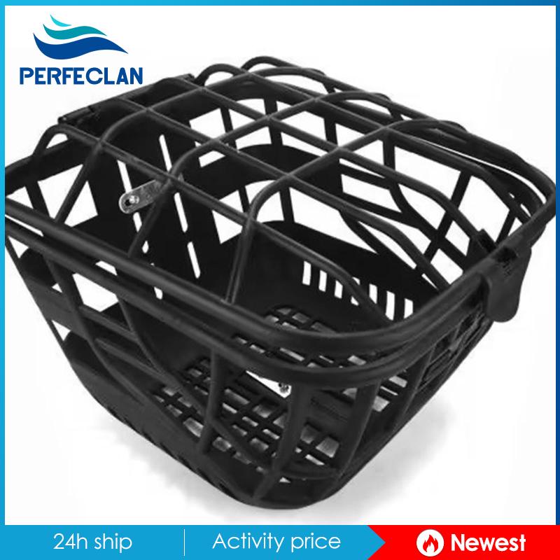 Giỏ Xe Đạp Leo Núi / Xe Đạp Trẻ Em Có Nắp Đậy Gọn Nhẹ Màu Đen