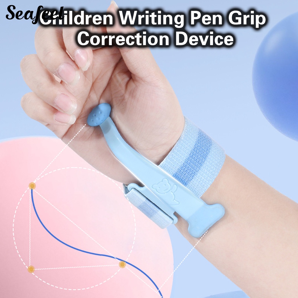 Đai Silicone Đeo Cổ Tay Định Hình Chống Gù Chỉnh Tư Thế Cầm Bút Cho Học Sinh