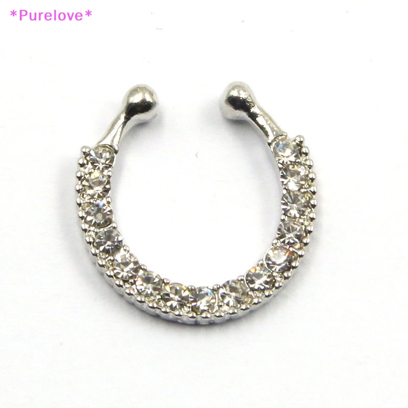 Khuyên Mũi Không Cần Xỏ Lỗ Đính Pha Lê Nhân Tạo Thời Trang Mới