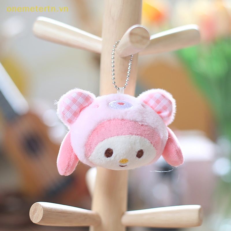 Onemetertn Móc Khóa Hello Kitty Sanrio Kuromi Cinnamoroll Nhồi Bông Đáng Yêu