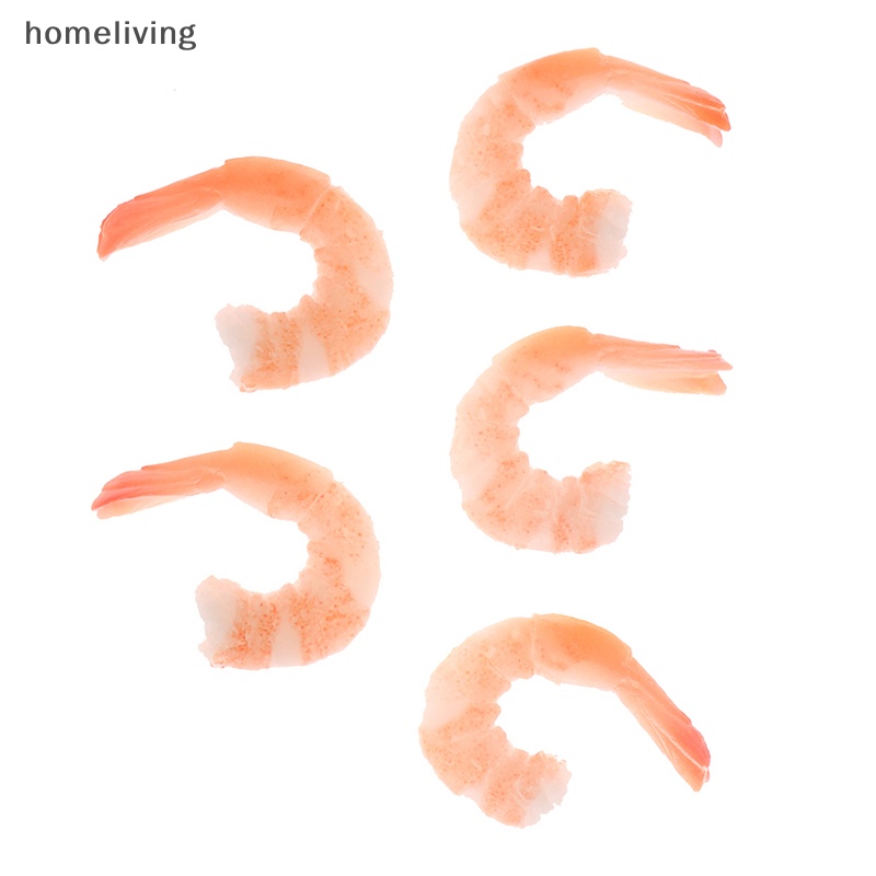 Bộ 5 Mô Hình Tôm Giả Bằng PVC Dùng Trang Trí