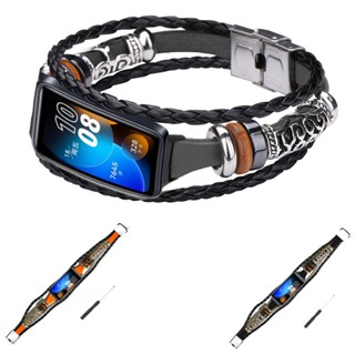 Dây Đeo Thay Thế Phong Cách Vintage Cho Đồng Hồ Huawei Band 8 7 6 Honor Band 6