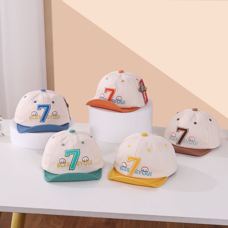 Mũ Bóng Chày Chống Nắng Vành Mềm Hoạ Tiết Hoạt Hình Thời Trang Mùa Hè Cho Bé 1-2 Tuổi