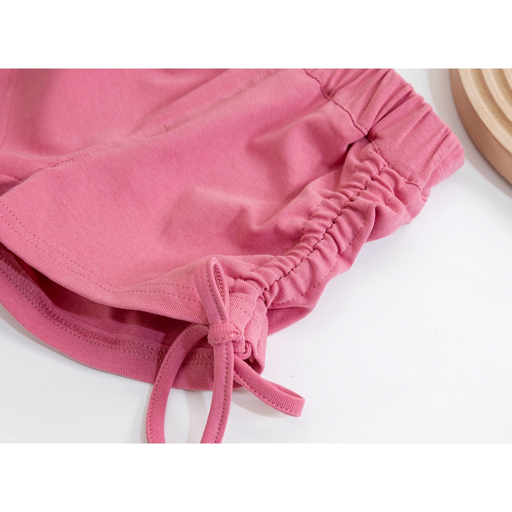 Quần Short Cotton Màu Sắc Đơn Giản Thời Trang Mùa Hè Cho Bé Gái