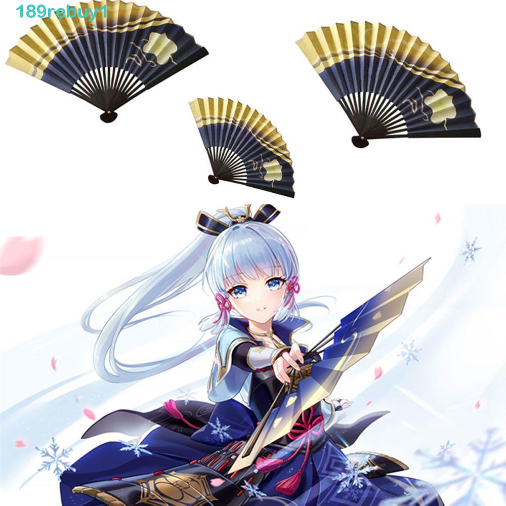 Quạt Gấp Cầm Tay Hai Mặt Bằng Giấy Nhiều Màu REBUY1 Làm Quà Tặng Mùa Hè