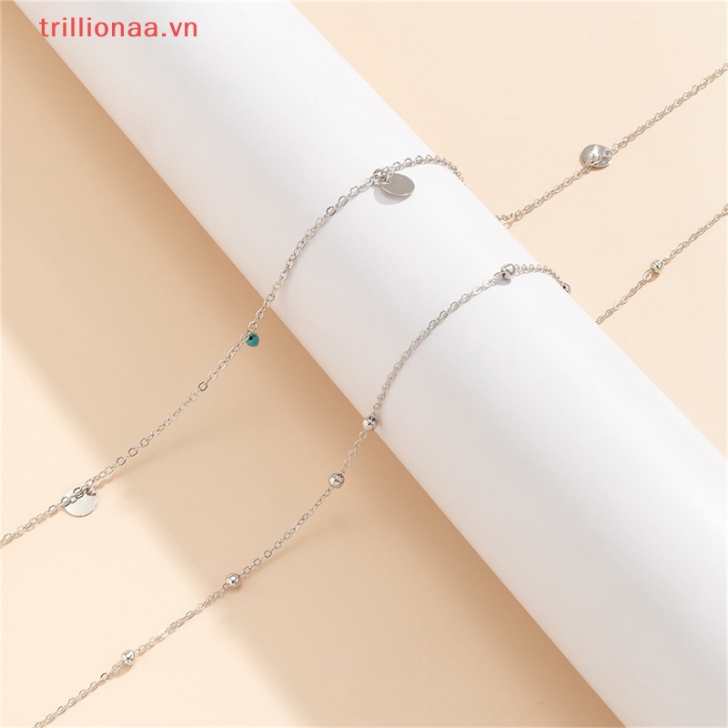 Chuỗi Dây Đeo Hông Nhiều Lớp Đính Hạt Phong Cách Boho Thời Trang Mùa Hè Cho Nữ