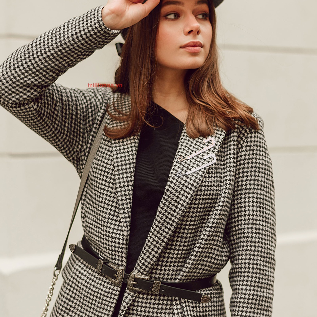 Trillionaa Cunno 12 Trâm Cài Áo Sweater / Khăn Choàng Đính Ngọc Trai Giả Pha Lê An Toàn P VN