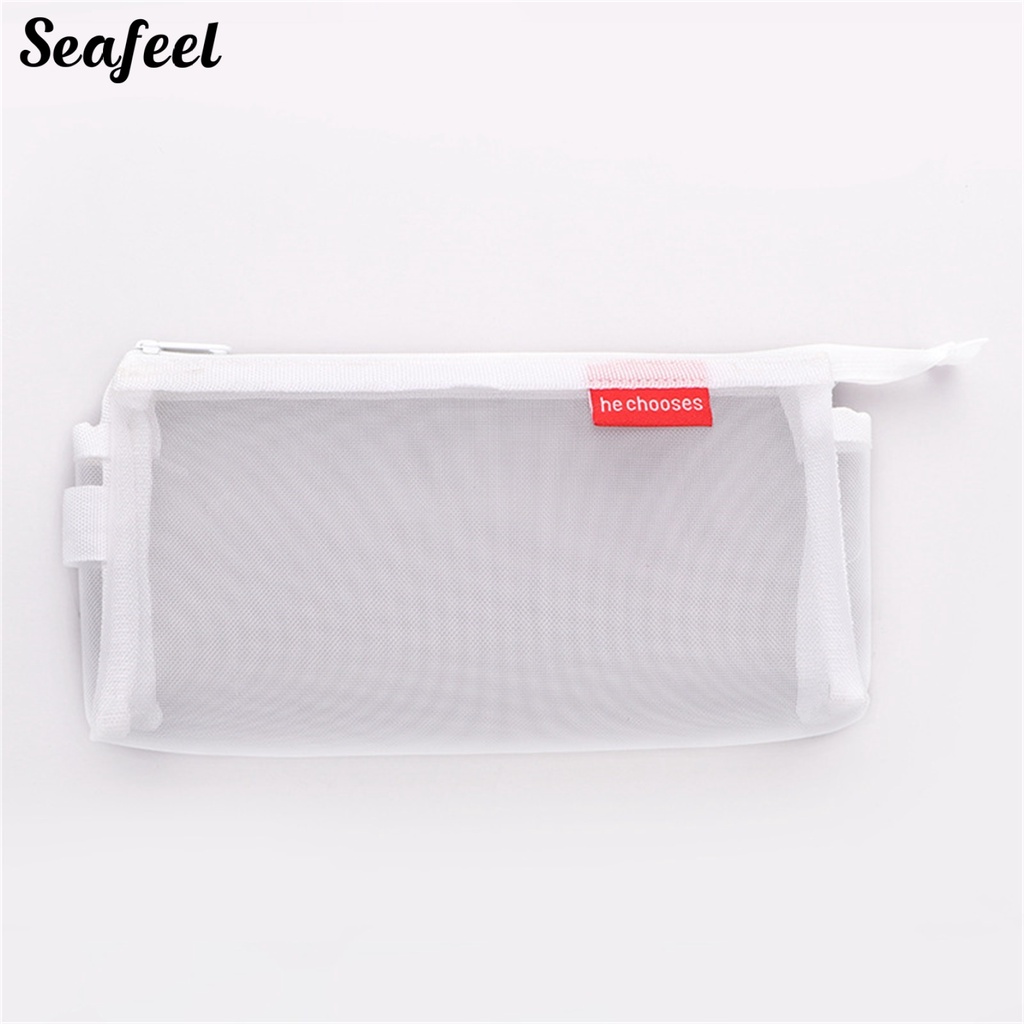 Túi Đựng Bút Bằng Lưới Trong Suốt Chống Bụi Sức Chứa Lớn Cho Học Sinh