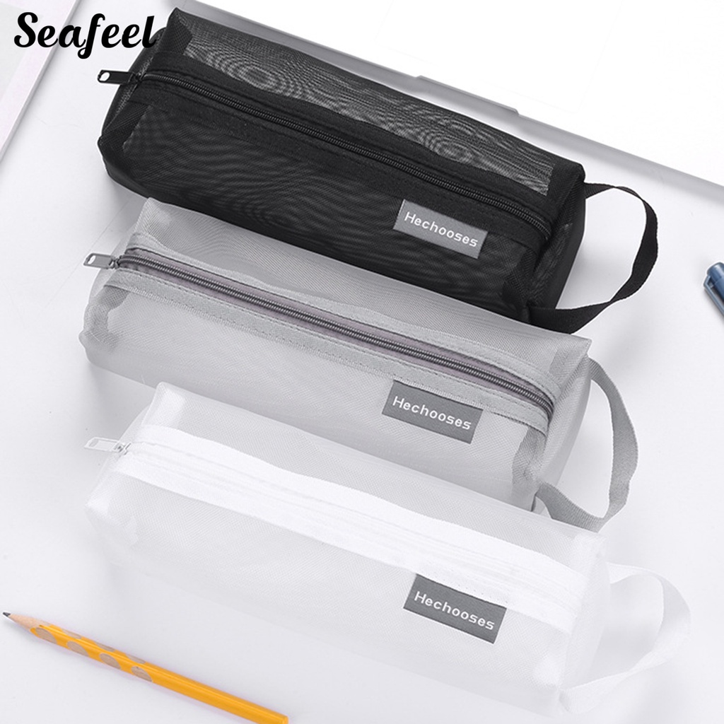 Túi Lưới Đựng Bút Trong Suốt Gọn Nhẹ Chống Bụi Sức Chứa Lớn