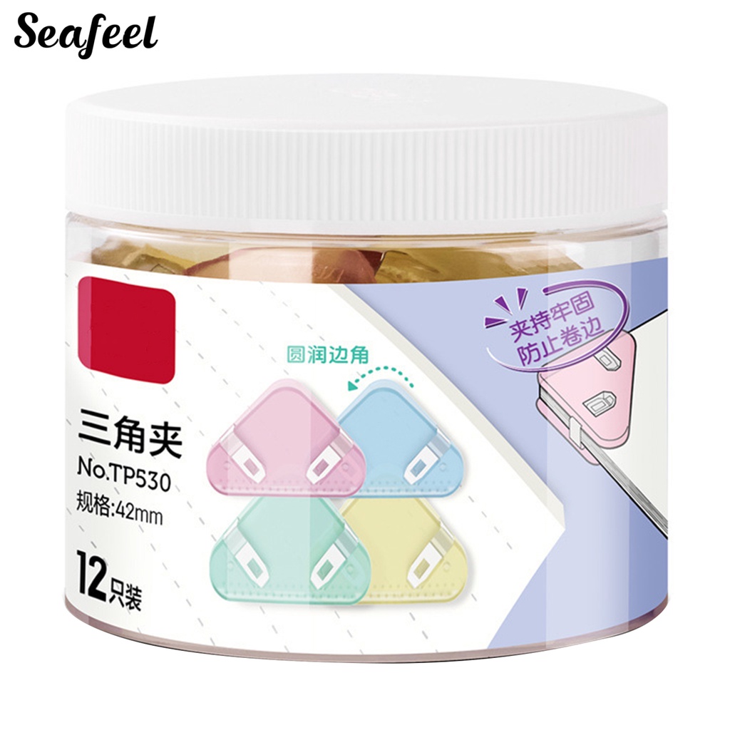 1 Bộ Kẹp Giấy Trong Suốt Tái Sử Dụng Được