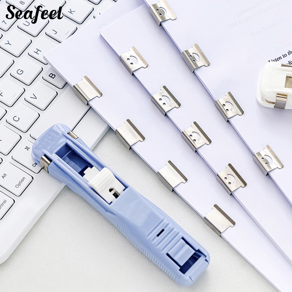 1 Bộ Kẹp Tài Liệu Bằng Nhựa Có Thể Tái Sử Dụng