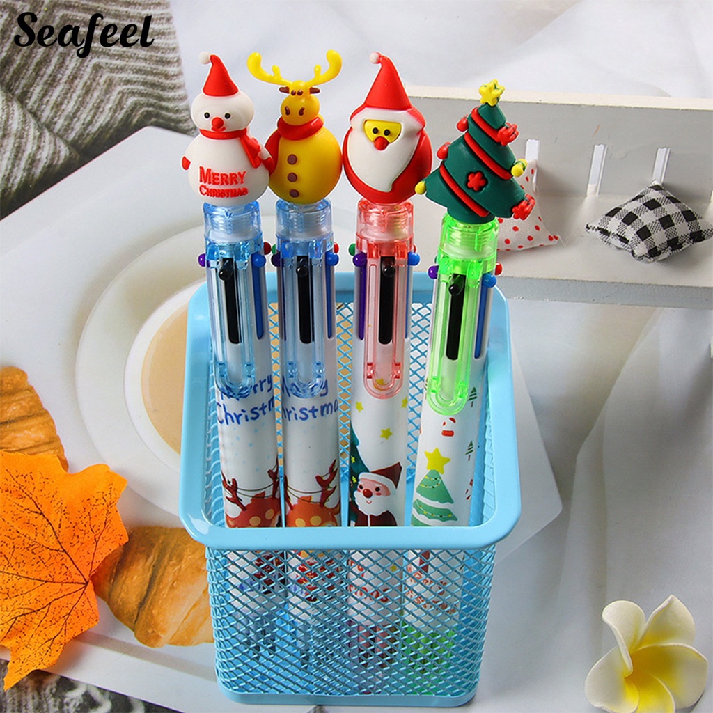 Set 2 Bút Bi 6 Màu Sắc Đáng Yêu