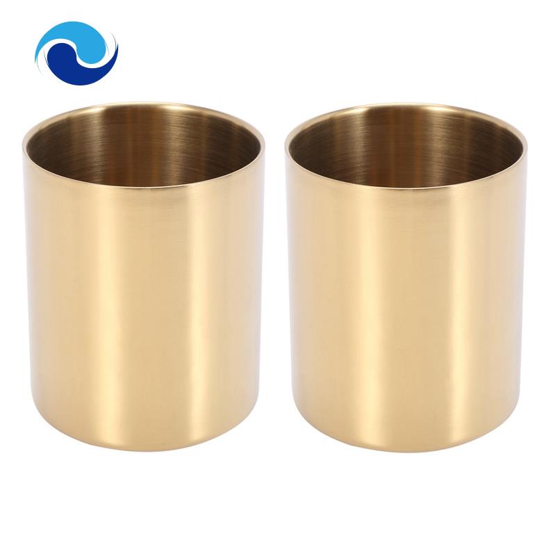 Bộ 2 Giá Đỡ Bút / Cọ Trang Điểm Bằng Thép Không Gỉ Tiện Dụng