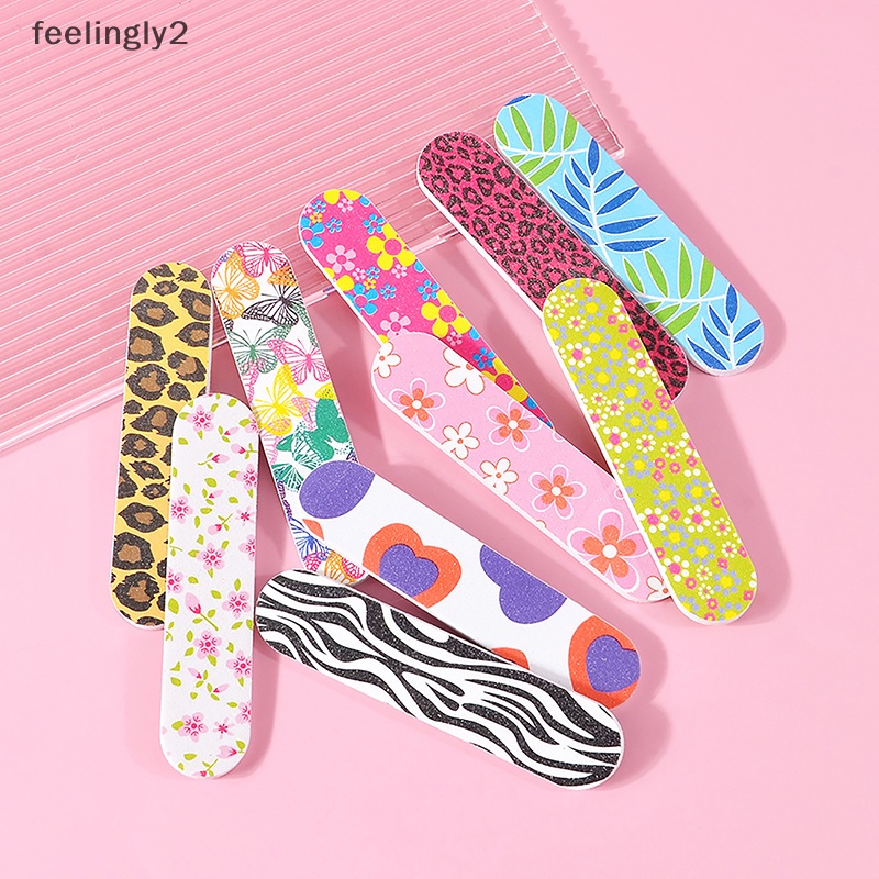 Dụng Cụ Dũa Móng Hai Mặt Mini In Họa Tiết Xinh Xắn Cho Salon