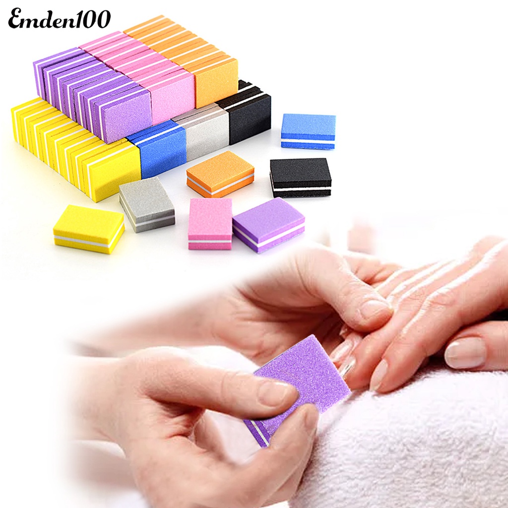 Set 50 Khối Giũa Móng Hai Mặt Độ Co Giãn Cao Có Thể Tái Sử Dụng