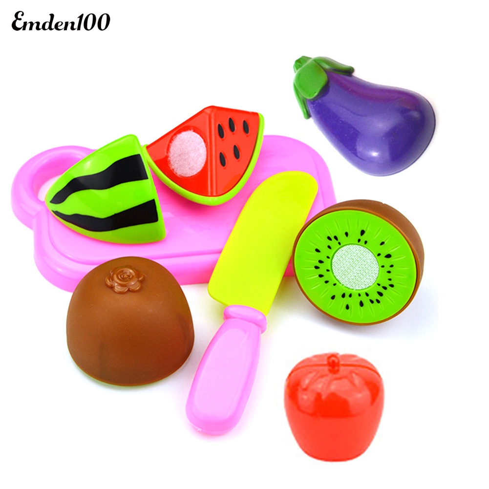 Bộ Đồ Chơi Cắt Trái Cây Bằng Nhựa Cho Bé